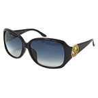 Gucci Sunglasses Black Blue Rhinestone Gradient Eyewear