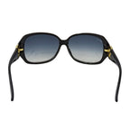 Gucci Sunglasses Black Blue Rhinestone Gradient Eyewear — view 3