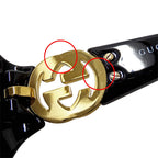 Gucci Sunglasses Black Blue Rhinestone Gradient Eyewear — view 9