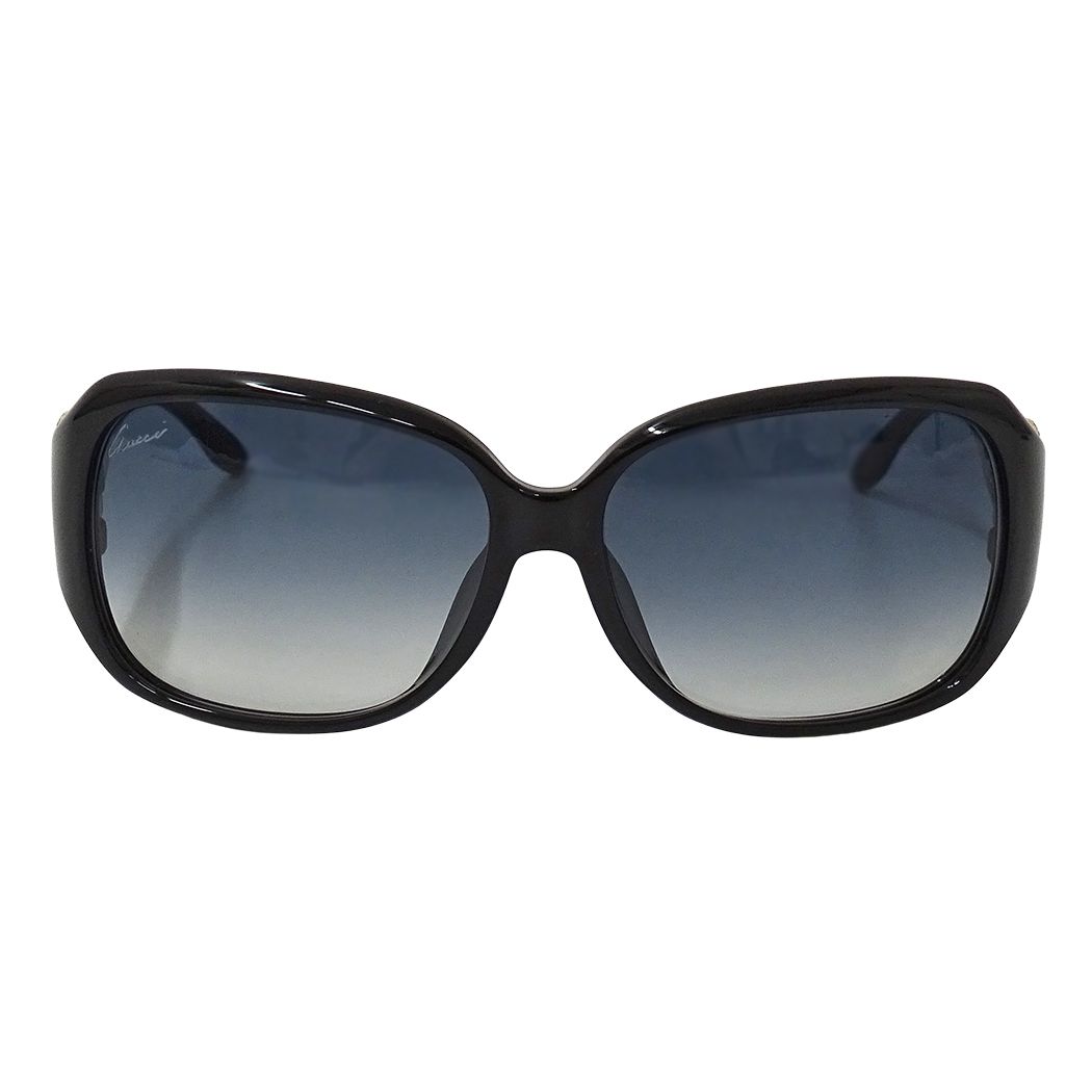 Gucci Sunglasses Black Blue Rhinestone Gradient Eyewear — view 2