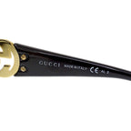 Gucci Sunglasses Black Blue Rhinestone Gradient Eyewear — view 7