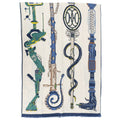 Hermes Heaven Rectangle Katsouna Shawl Cashmere Silk Beige Multicolor Scarf