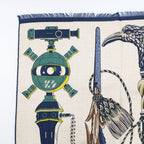 Hermes Heaven Rectangle Katsouna Shawl Cashmere Silk Beige Multicolor Scarf — view 4