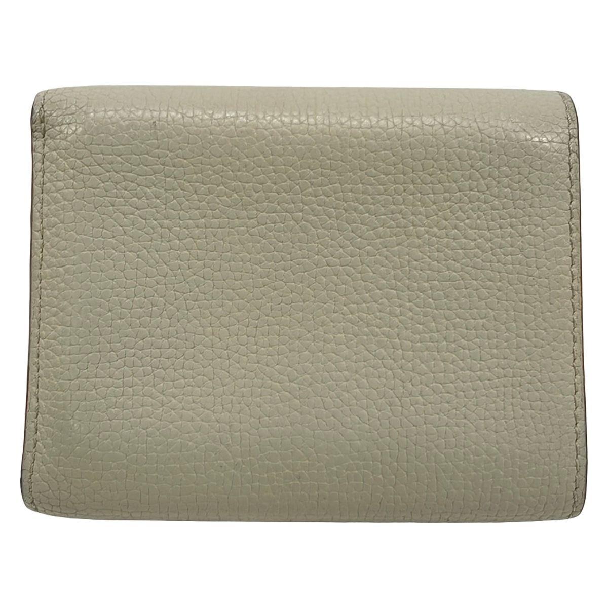 Loewe Trifold Wallet Gray Beige Leather — view 2