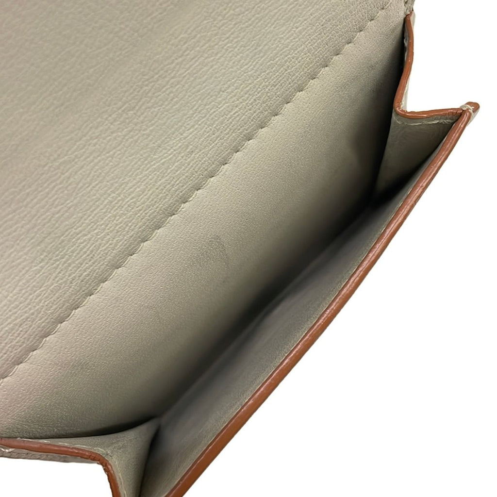 Loewe Trifold Wallet Gray Beige Leather — view 4