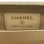 Chanel Coin Case 19 Beige Zip Around Lambskin — view 4
