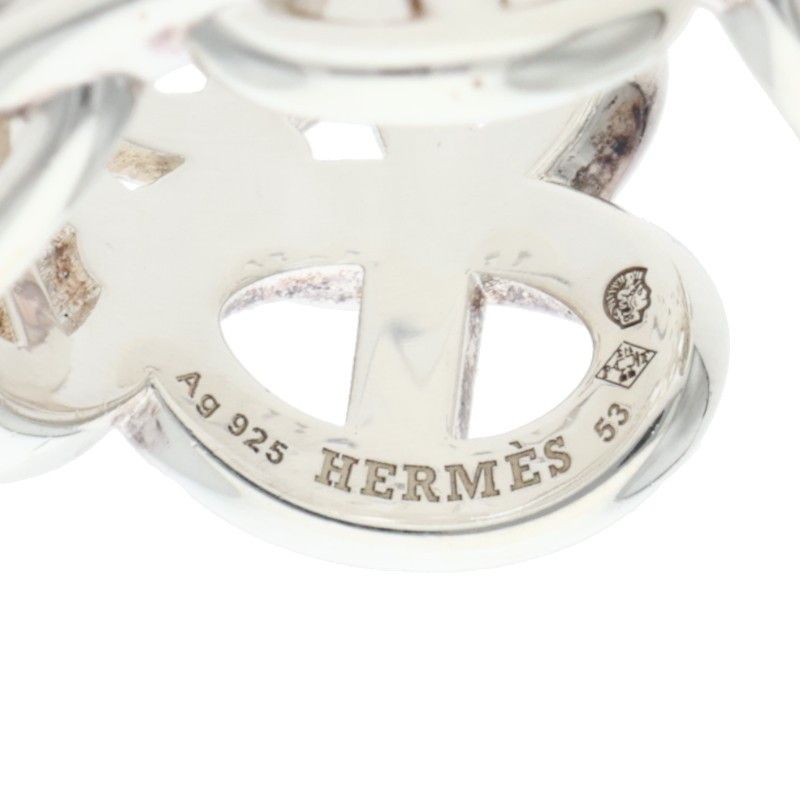 Hermes Chaine D'ancre Enchainee GM Silver Ring — view 3