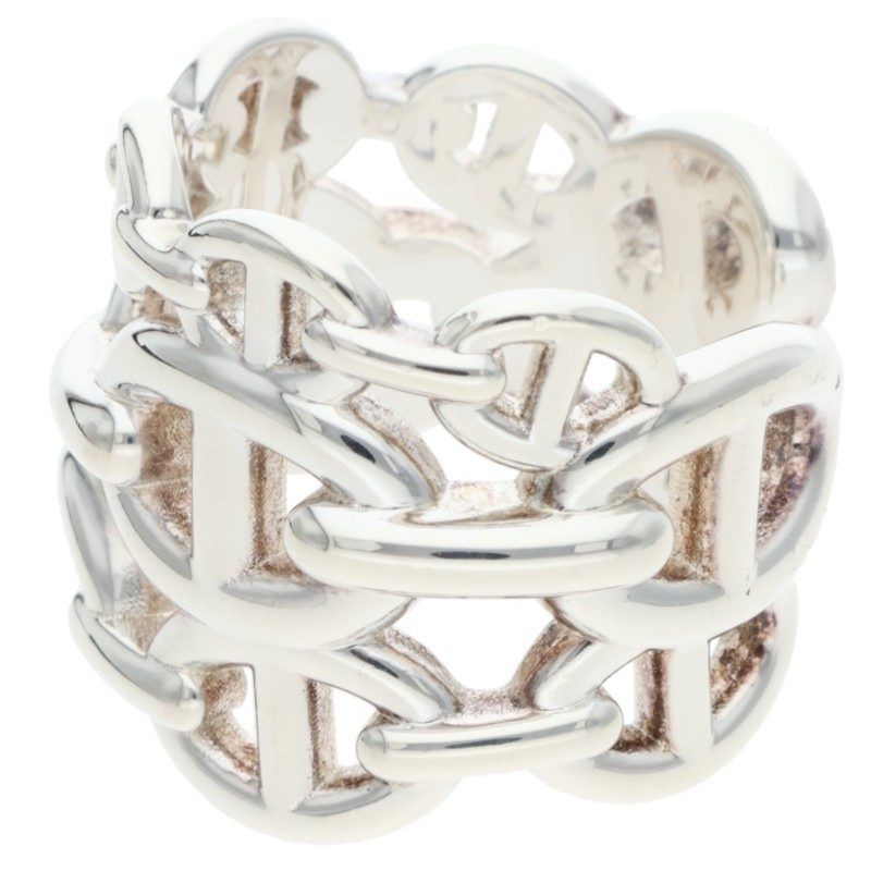 Hermes Chaine D'ancre Enchainee GM Silver Ring — view 4