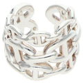 Hermes Chaine D'ancre Enchainee GM Silver Ring