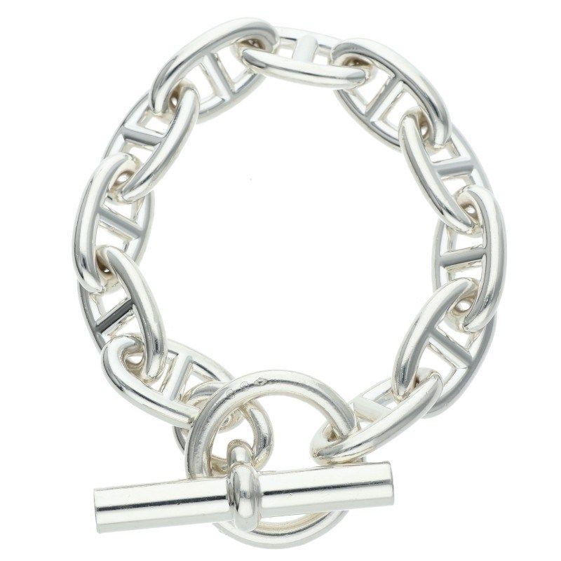 Hermes Chaine D'ancre GM Silver Bracelet