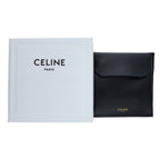 Celine Asymmetric Hoop Triomphe Logo Earrings — view 5