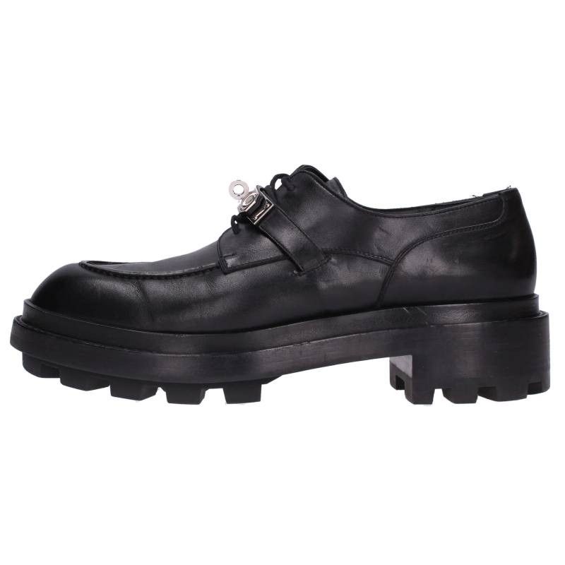 Hermes First Kelly Buckle Leather Shoes