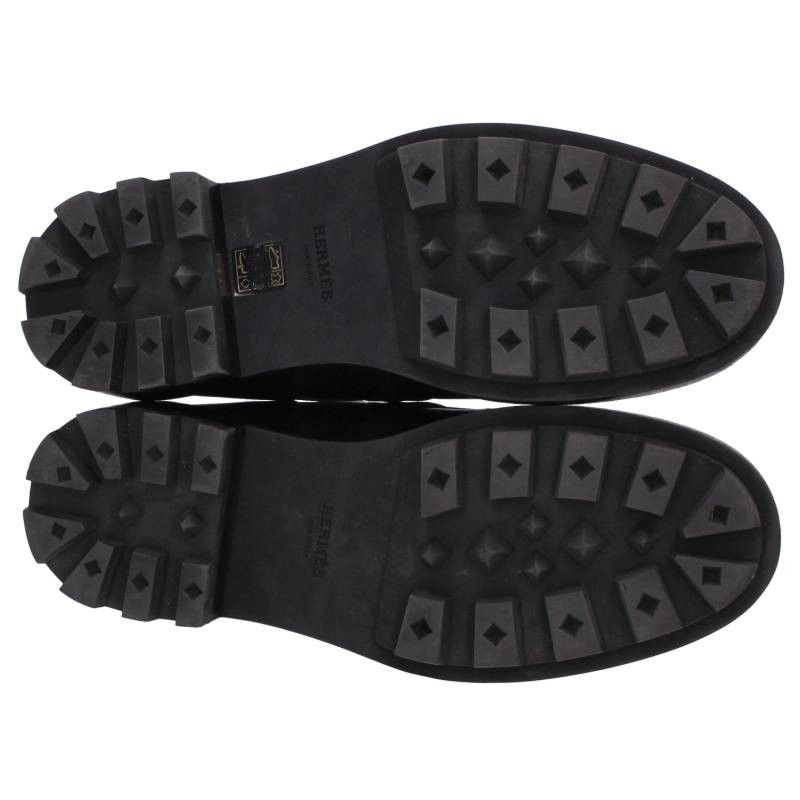 Hermes First Kelly Buckle Leather Shoes — view 3