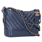 Chanel Gabriel de Small Che Blanc Aged Calfskin Chain Hobo Shoulder