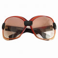 Saint Laurent Sunglasses Big Frame 541 YSL Cassandra Logo Brown Eyewear