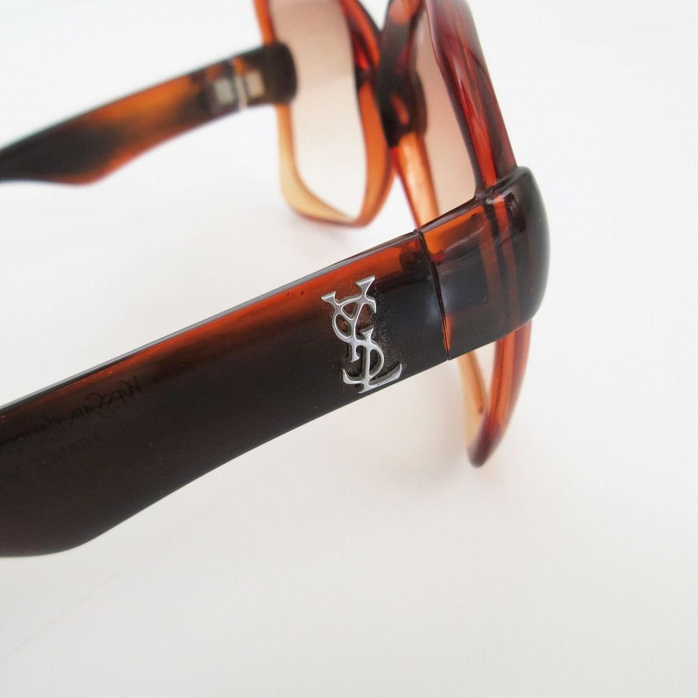 Saint Laurent Sunglasses Big Frame 541 YSL Cassandra Logo Brown Eyewear — view 4