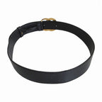 Gucci Belt Double Shiny Buckle Wide Black 85.34 — view 2