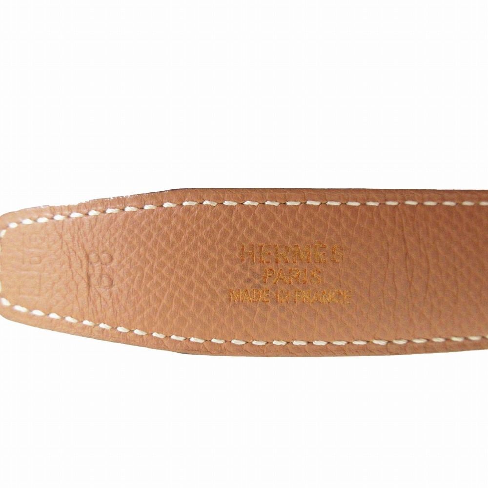 Hermes Belt Reversible Constance Buckle Beige Green 68 — view 5