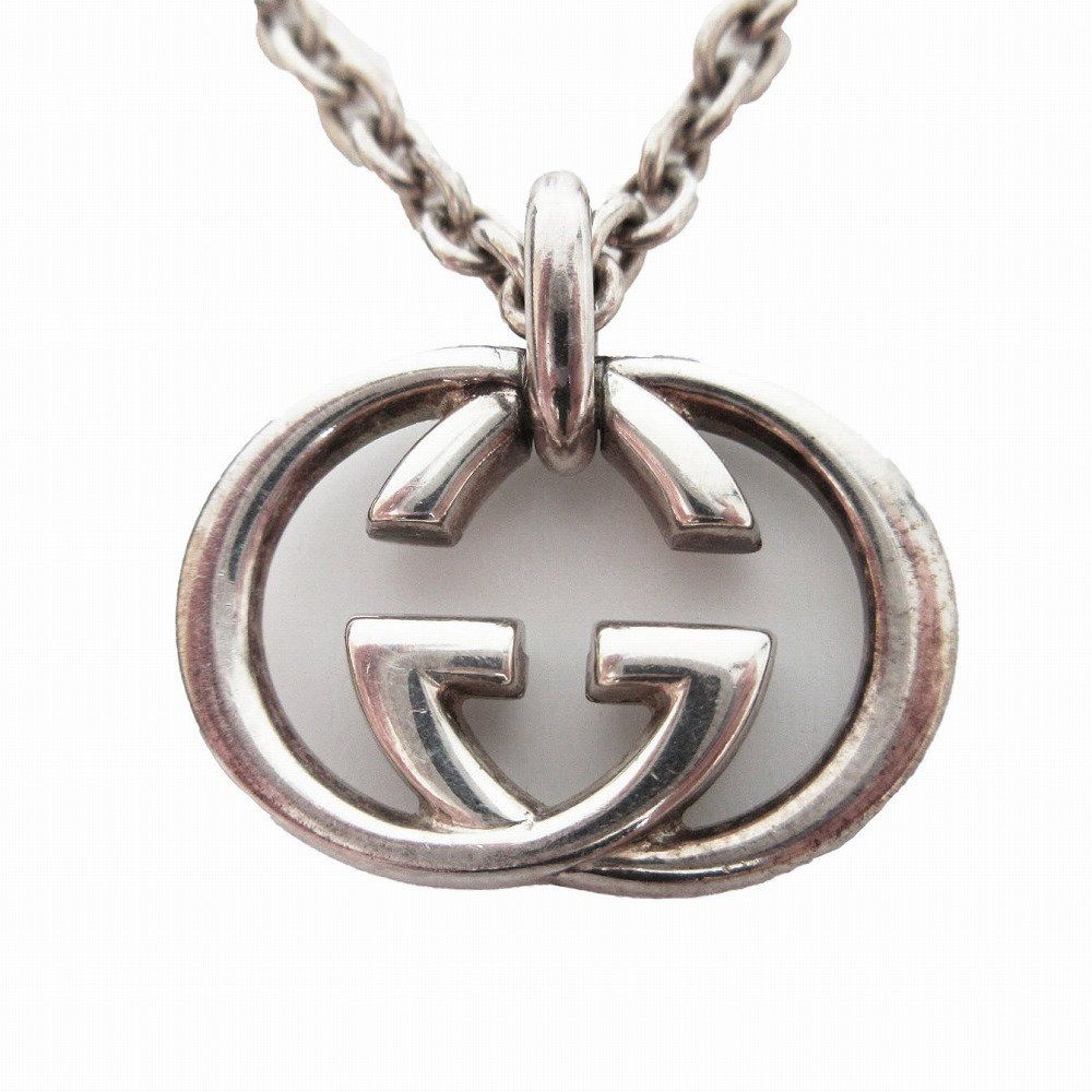 Gucci Necklace Interlocking Pendant 925 Sterling Silver — view 2