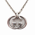Gucci Necklace Interlocking Pendant 925 Sterling Silver
