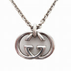 Gucci Necklace Interlocking Pendant 925 Sterling Silver
