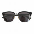 Gucci Sunglasses Side Logo Sherry Frame Black Gold 56 Eyewear