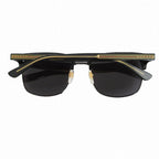 Gucci Sunglasses Side Logo Sherry Frame Black Gold 56 Eyewear — view 2