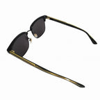 Gucci Sunglasses Side Logo Sherry Frame Black Gold 56 Eyewear — view 4