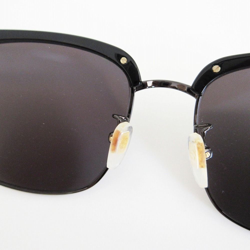 Gucci Sunglasses Side Logo Sherry Frame Black Gold 56 Eyewear — view 7