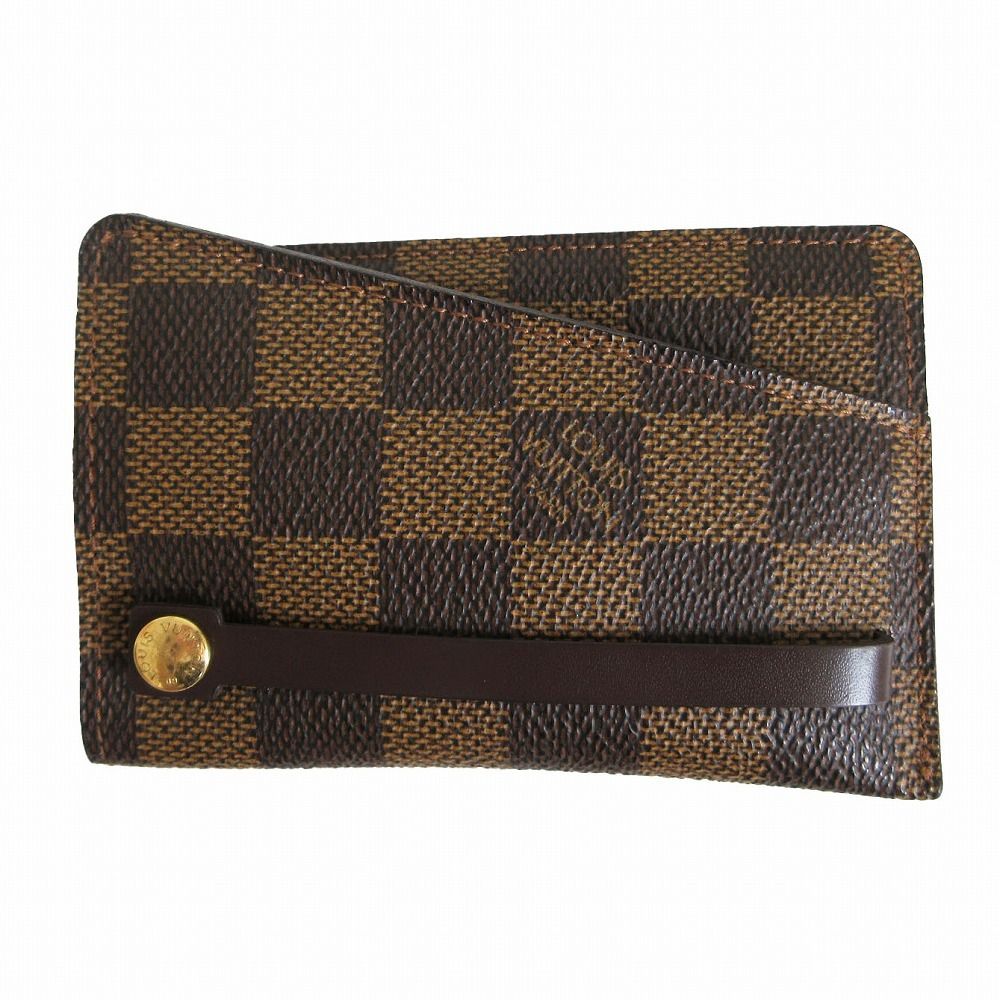 Louis Vuitton Key Case Damier Clochette PM Ebene Brown Key Holder