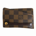 Louis Vuitton Key Case Damier Clochette PM Ebene Brown Key Holder