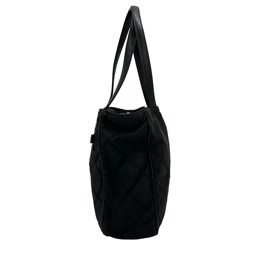 Prada Shoulder Bag Black Quilted Leather — view 2