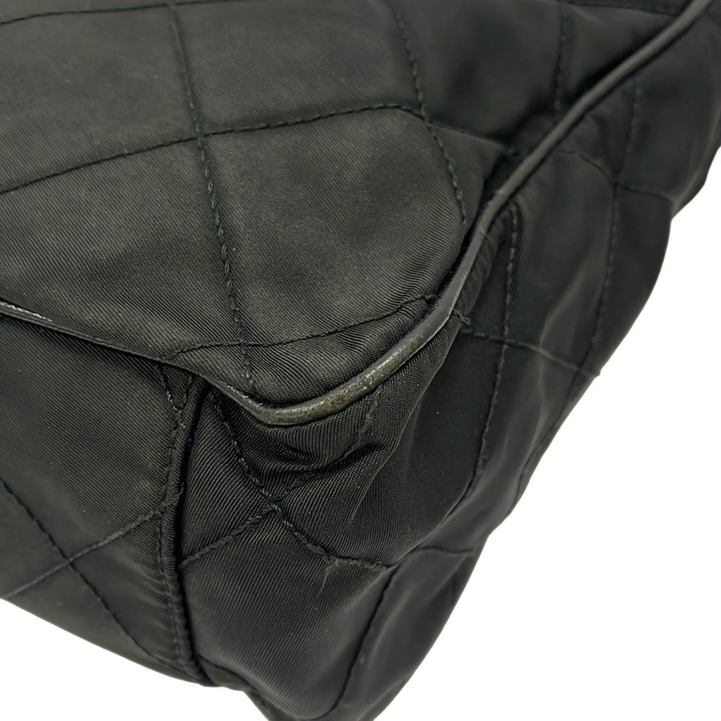 Prada Shoulder Bag Black Quilted Leather — view 6