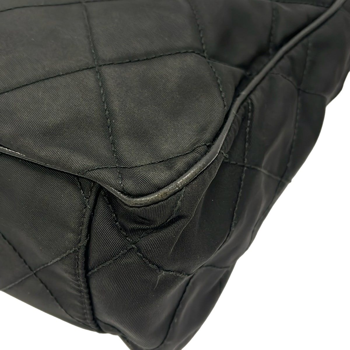 Prada Shoulder Bag Black Quilted Leather — view 6