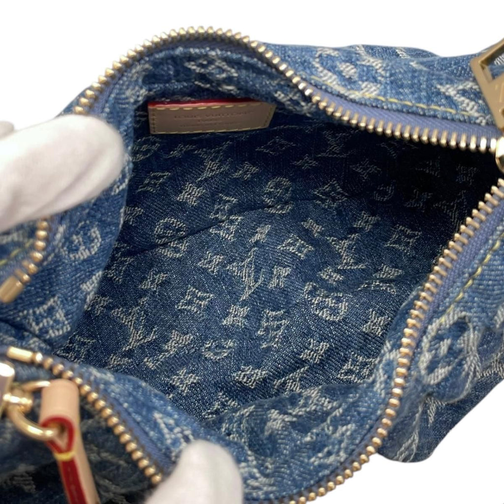 Louis Vuitton Handbag Pochette Bare Monogram Denim Blue — view 9