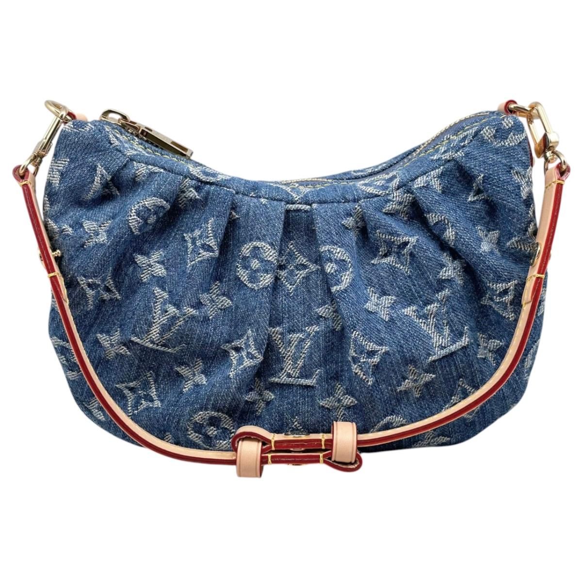 Louis Vuitton Handbag Pochette Bare Monogram Denim Blue