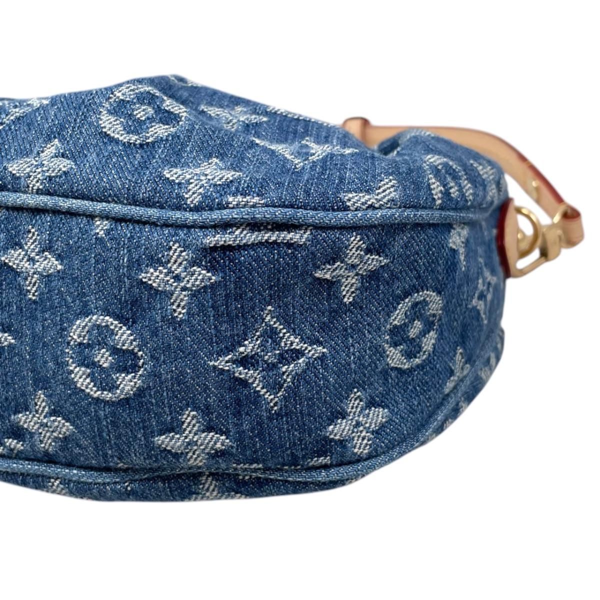 Louis Vuitton Handbag Pochette Bare Monogram Denim Blue — view 7
