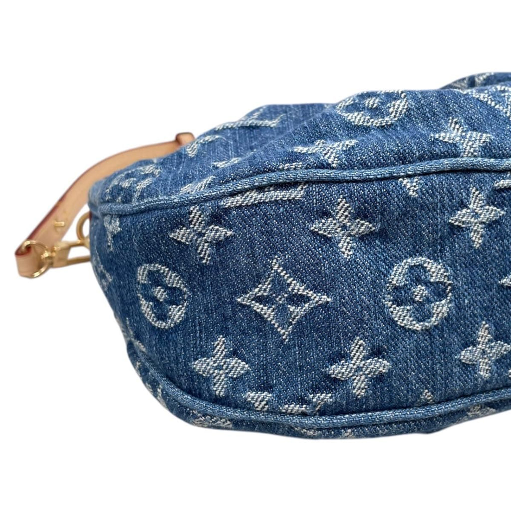 Louis Vuitton Handbag Pochette Bare Monogram Denim Blue — view 6