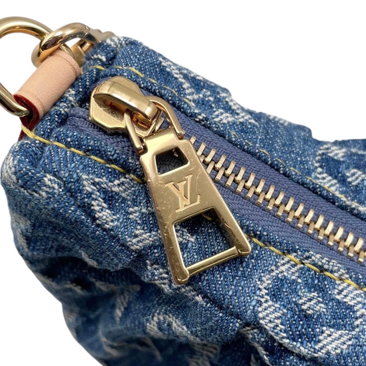 Louis Vuitton Handbag Pochette Bare Monogram Denim Blue — view 8