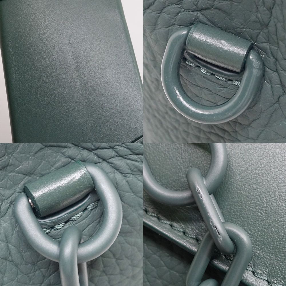 Louis Vuitton Nano Steamer Monogram Taurillon Vert Fonce Shoulder — view 8