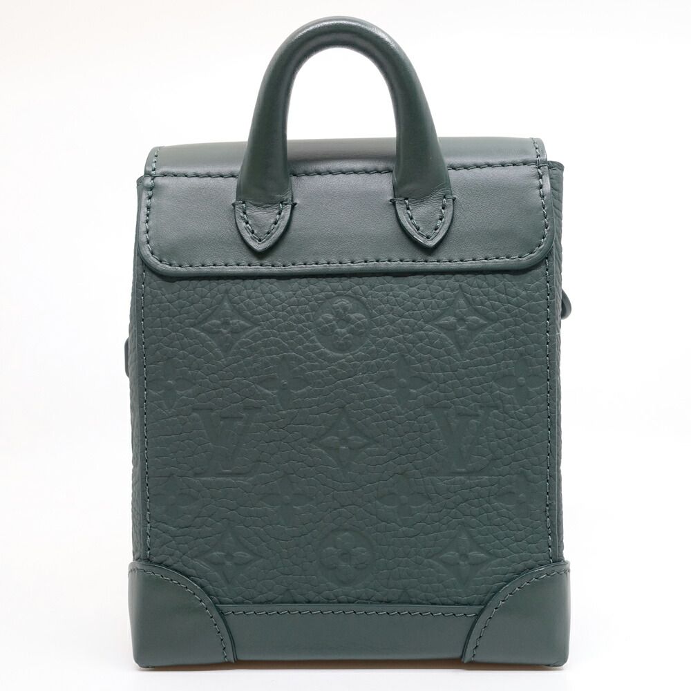 Louis Vuitton Nano Steamer Monogram Taurillon Vert Fonce Shoulder — view 2