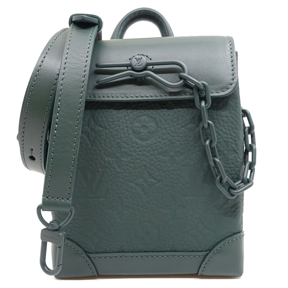 Louis Vuitton Nano Steamer Monogram Taurillon Vert Fonce Shoulder