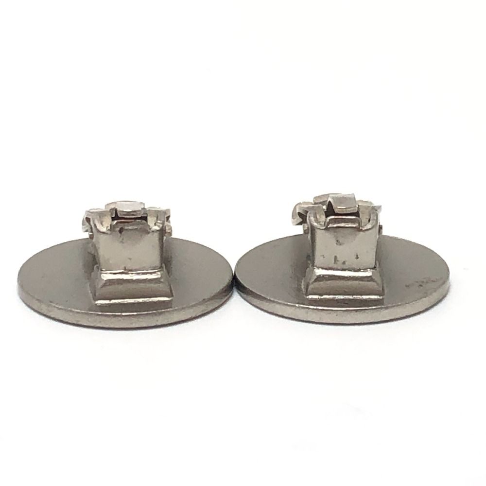 Chanel Earrings CC Logo Croisiere Metal Silver — view 5