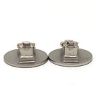 Chanel Earrings CC Logo Croisiere Metal Silver — view 5