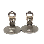 Chanel Earrings CC Logo Croisiere Metal Silver — view 6