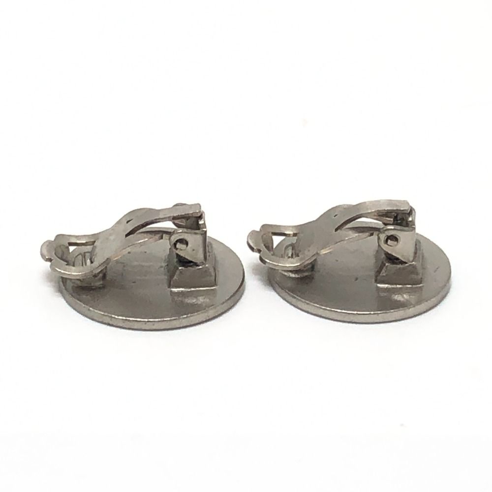 Chanel Earrings CC Logo Croisiere Metal Silver — view 3