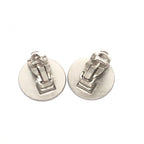 Chanel Earrings CC Logo Croisiere Metal Silver — view 2