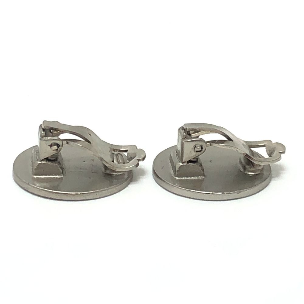 Chanel Earrings CC Logo Croisiere Metal Silver — view 4