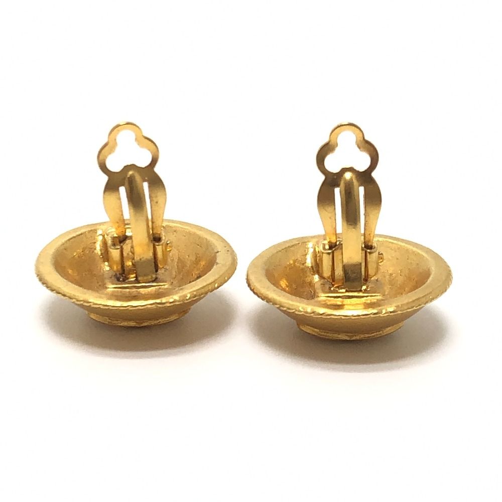 Chanel Earrings CC Logo Dome — view 6