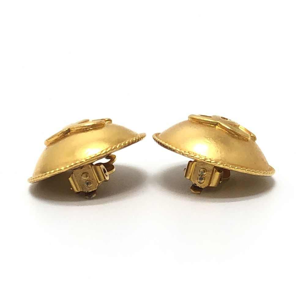 Chanel Earrings CC Logo Dome — view 5